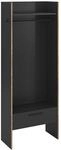 xonox.home - Garderobenschrank Bueno ca.70x189x37 cm in Korpus/Front Basalt...