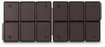 Speicherkarten-Box f&uuml;r 12 SD-Karten, flach, Schwarz/Transparent