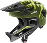 uvex React jr. fullface Kinderfahrradhelm, Dark Olive matt, 52-56 cm