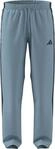 adidas Men's Essentials 3 Stripes Woven Open Hem Trackpants, Icey Blue/Night