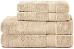 Komfortec 4er Handtuchset aus 100% Baumwolle, 2 Handt&uuml;cher 50x100 cm und 2
