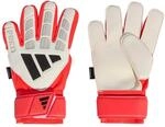 adidas Unisex Goalkeeper Glove Match FINGERSAVE JUNIOR, White/Lucid red/Black, 6