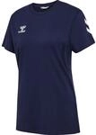 hummel, hmlGO 2.0 Chevron T-Shirt S/S Woman, Marine, XS