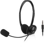 ACT Headset PC mit Mikrofon, On Ear Kopfh&ouml;rer, 3,5mm Jack, 2m &ndash; AC9330