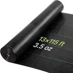 VEVOR Unkrautvlies 4x35,1 m Gartenvlies 100 g/㎡, Unkrautmatte auf Rolle aus