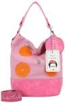 Fritzi x Frida Kahlo Izzy07 Limited Canvas Hobo Bag Oranges Damen Schultertasche