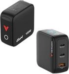 Verbatim Mini GaN Charger 100W Display 2X USB-C USB-A Reise Schnellladen
