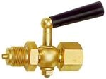 RIEGLER 102648-9008 Manometer-Absperrhahn, Muffe - Zapfen, aus Messing blank, G...