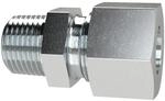 RIEGLER GE125SSTNPT Gerade Einschraubverschraubung, Stahl verzinkt, NPT 1", 400...