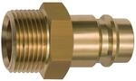 RIEGLER 141570-419.64 Nippel f&uuml;r Kupplungen NW 19, Messing blank, G 3/4 AG,...