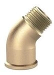 RIEGLER WST34MS45IA Messing blank Winkelst&uuml;ck, 45&deg; Winkelst&uuml;ck,...