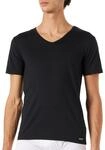 Bruno Banani Herren V-Shirt Check Line 2.0 Unterhemd, per Pack Schwarz (Schwarz...