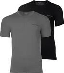Herren T-Shirt aus Reiner Baumwolle, Rundhalsausschnitt, Schwarz, Gr&ouml;&szlig;e M