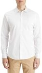 Scotch & Soda Herren Poplin Shirt, Bright White, L