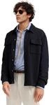 bugatti Herren Hemdjacke 8750-15125E | Modern Fit mit Druckkn&ouml;pfen