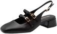 Tamaris Damen Sling Pump mit Blockabsatz, schwarz, 37 EU