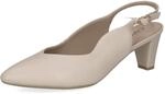 CAPRICE Damen Pumps aus Leder, Beige (Cream Perlato), 39