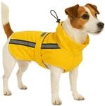 Regenmantel Hund - Ciro Gelb - Gr&ouml;&szlig;e A:40cm B:48cm C:50-56cm - Polyester -
