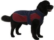 Flamingo Hundemantel Winter &ndash; Eisberg Dunkelblau & Bordeaux &ndash; 75cm &ndash; Polyester