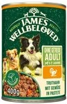 James WELLBELOVED 6 x 400g Hund Dose Nassfutter ohne Getreide, Truthahn in Pastete