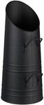 Relaxdays Kohlensch&uuml;tte, 9 Liter, Eisen, Kohleneimer mit 2 Griffen, schwarz