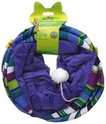 Dehner Katzentunnel Color XL, &Oslash; 25 cm, L&auml;nge 90 cm, Polyester, blau