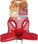 katzengeschirr - Step&Go Berta rot L - 30-34 cm / 48-52 cm - Nylon mit atmungsaktivem