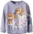 NAME IT M&auml;dchen Nmfjara Paw Nreg Sweat Bru Noos Cplg, Lavender Gray, 92 EU