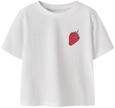 Name IT M&auml;dchen Nmfjaysline Ss Nreg Top Box, Bright White, 92