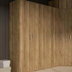 Forte ECONOBOX 2 Kleiderschrank 175 180, 4-t&uuml;riger Dreht&uuml;renschrank mit
