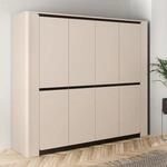 Forte VODOL Kleiderschrank 240, moderner Schrank, 4-t&uuml;rig, Dreht&uuml;renschrank,