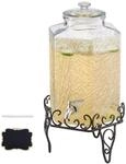 VEVOR Getr&auml;nkespender (1 x 10 L) f&uuml;r Partys Saftspender (aus Glas) mit