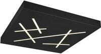 Trio Leuchten LED Deckenleuchte Snip 630810132, Metall Schwarz matt, 24 Watt...