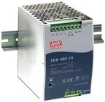 Mean Well SDR-480-24 Industrielle DIN-Schiene mit PFC-Funktion, 480 W, 24 V, 20...