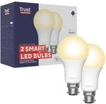 Trust WiFi B22 Smart Lampe, Dimmbar LED Birne, Leuchtmittel f&uuml;r Alexa und...