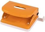 Idena 11542 - Locher aus Metall, Anschlagschiene mit Formatanzeige, orange,...