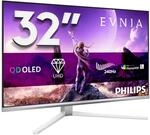PHILIPS 32M2N8900P 32 Zoll UHD USB Hub Monitor, 240Hz, QD-OLED Panel, 0.03ms...