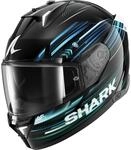 SHARK, Integraler Motorradhelm SKWAL i3 LIGHT-BLUR Black Blue Green KBG, L