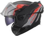 LS2, Modularer Motorradhelm ADVANT II GLIDE Black Grey Red, XXS