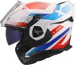 LS2, Modularer Motorradhelm ADVANT X NOVA White Blue Red, XS