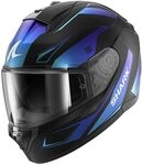 SHARK, Integraler Motorradhelm RIDILL 2 MEKARIUM Black Blue KBB, L