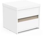 Demeyere Nachttisch mit 2 Schubladen, modernes Holz, ideal f&uuml;r kleine R&auml;ume,