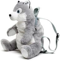 Uni-Toys - Rucksack aus Pl&uuml;sch (Husky) - 35 cm (H&ouml;he) - Pl&uuml;schtier, Kuscheltier