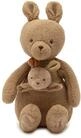 Jollein Kuscheltier Kangaroots &ndash; K&auml;nguru mit Baby im Beutel &ndash; 32 cm &ndash; Weiches