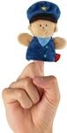 SIGIKID 43009 Fingerpuppe Polizist, Pl&uuml;schpuppe zum Auf-die-Finger-stecken,