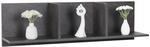 RICOO Wandregal 106 x 30 x 22 Grau Beton Optik Spanplatte aus Holz H&auml;ngereral