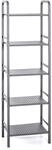 HAKU Regal grau, Metall - Ma&szlig;e: B 40 cm x H 137 cm x T 28 cm, Style: Modern