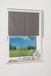 K-Home Thermorollo Verdunklungsrollo ohne Bohren Grau B40 x H150 cm