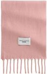 Marc OߴPolo Denim Damen Schal aus Wolle mit Fransen, Rosa (Rose Powder), One Size