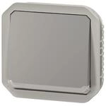 Wechselschalter oder Lichtschalter &ndash; 10 A &ndash; beleuchtet &ndash; grau &ndash;...